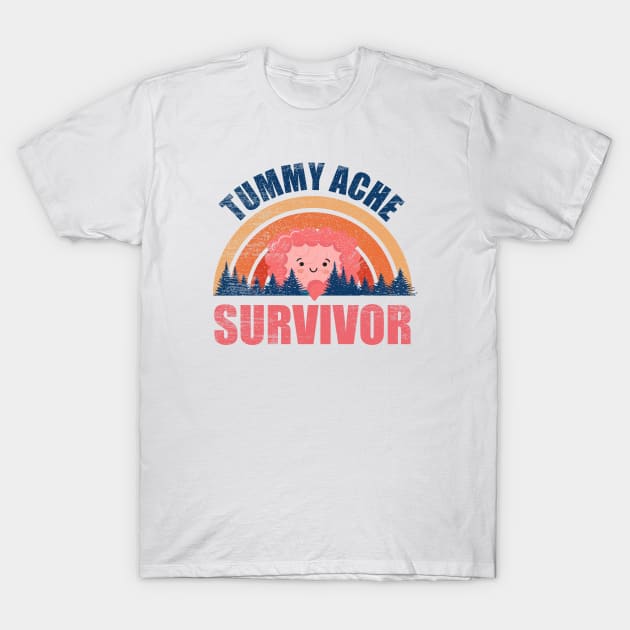 Tummy Ache Survivor - Vintage T-Shirt by mytee